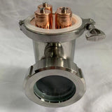 3 inch Copper / Stainless Steel Reflux Column Section w/ Bubble Plate - OakStills