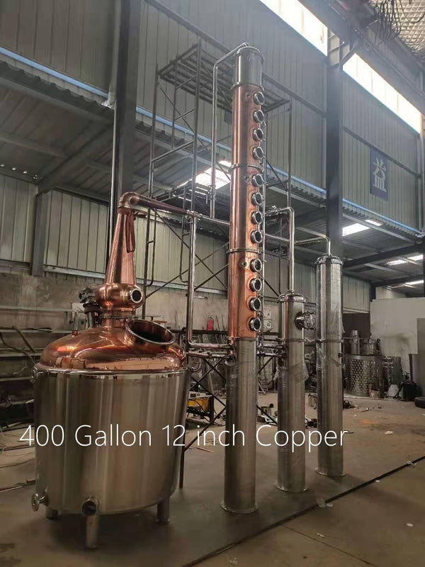 Multifunctional Copper Distillation Whiskey Gin Vodka Distiller, 400 Gallon 12 inchi copper