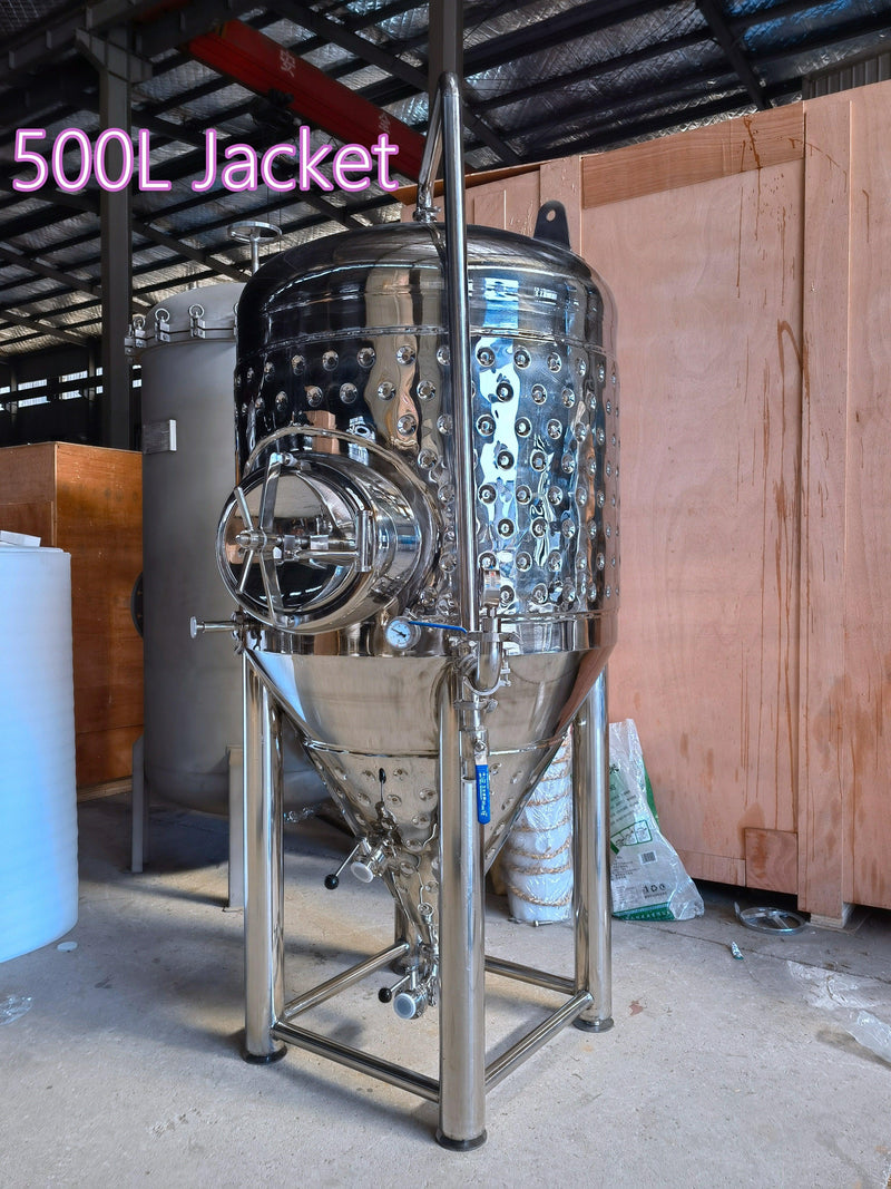 50L-2000L Stainless Jacketed Conical Fermenter / Fermentation Tank - OakStills
