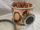 8" Stainless / Copper Reflux Still Column Section w/ Bubble Plate