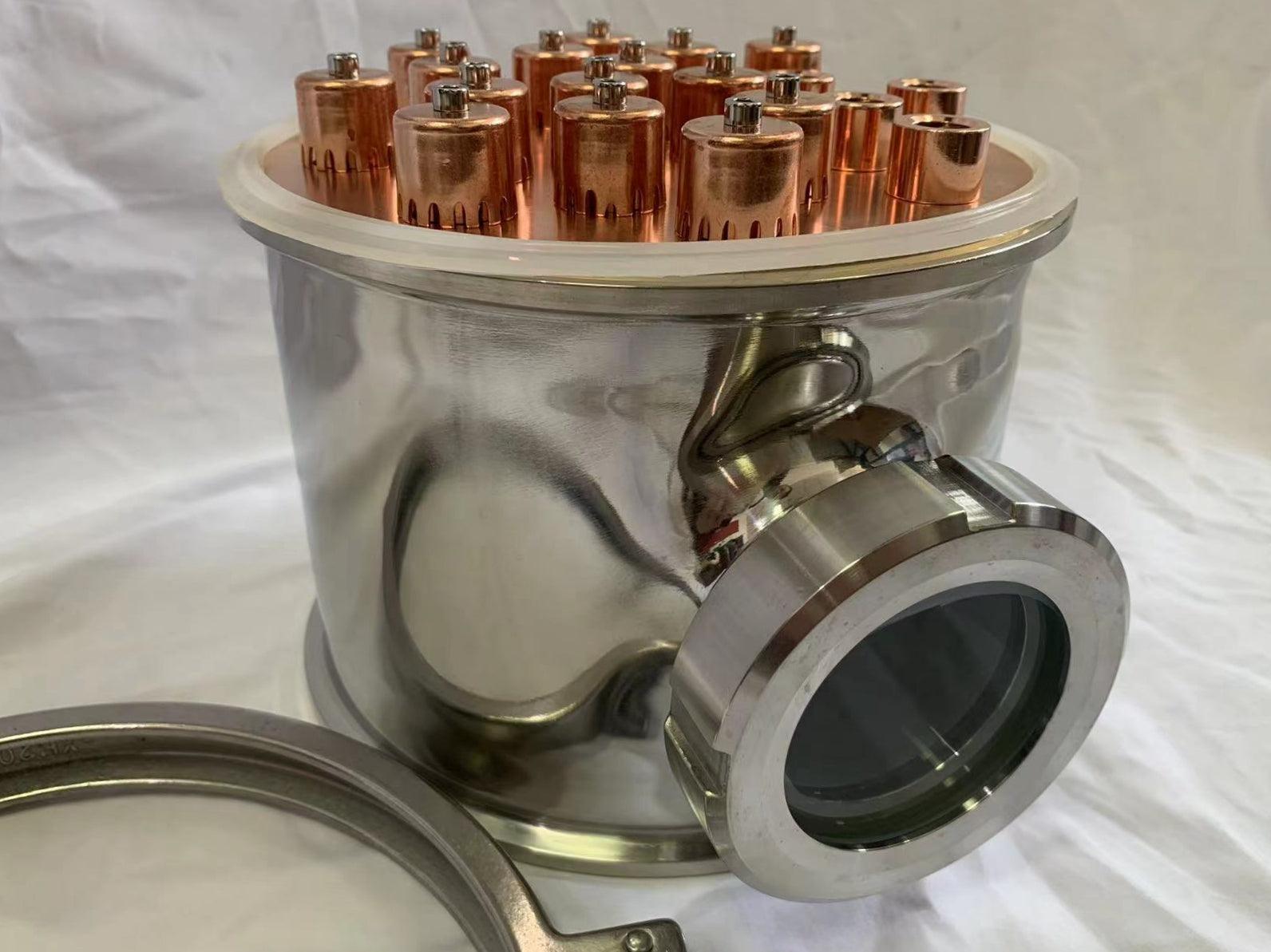 8" Stainless / Copper Reflux Still Column Section w/ Bubble Plate